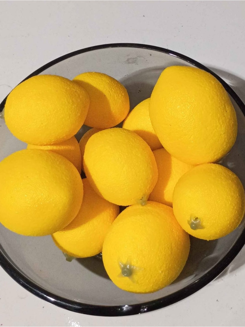 Decorative Lemons - Bright Yellow Party Bowl Accents